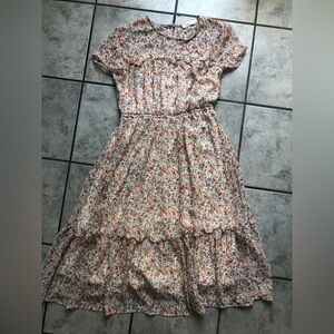 Fine floral spring dress
